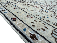 Lade das Bild in den Galerie-Viewer, Fabrico - Hand Made Part Silk Nain Persian Rug