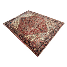 Lade das Bild in den Galerie-Viewer, Mannie - Vintage Hand Made Heriz Persian Carpet