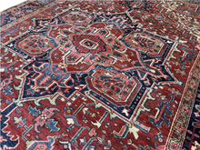 Загрузить изображение в средство просмотра галереи, Juan - Vintage Hand Made Heriz Persian Carpet