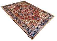 Загрузить изображение в средство просмотра галереи, Juan - Vintage Hand Made Heriz Persian Carpet