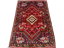 Lade das Bild in den Galerie-Viewer, Rayman - Vintage Tribal Shiraz Qashqai Wool Rug