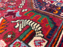 Lade das Bild in den Galerie-Viewer, Rayman - Vintage Tribal Shiraz Qashqai Wool Rug