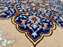 Load image into Gallery viewer, Alucio - Fine Hand Made Part Silk Isfahan Persian Rug
