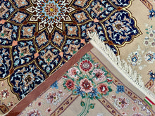 Load image into Gallery viewer, Alucio - Fine Hand Made Part Silk Isfahan Persian Rug