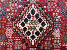 画像をギャラリービューアに読み込む, Max - Vintage Tribal Shiraz Qashqai Wool Rug