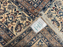 Load image into Gallery viewer, Courchevel - Hand Made Silk & Wool Nain Persian Rug (Available in pair)