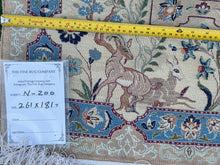 Load image into Gallery viewer, Amelia - Superb Silk Nain Garden Scene Carpet
