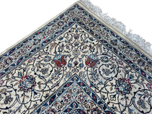 Lade das Bild in den Galerie-Viewer, Janna - Part Silk Large Square Hand Made Nain Persian Rug