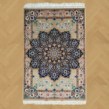 Load image into Gallery viewer, Alucio - Fine Hand Made Part Silk Isfahan Persian Rug