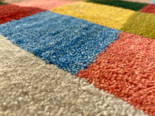 Lade das Bild in den Galerie-Viewer, Eddie - New Abstract Chequered Persian Gabbeh Rug