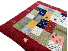 Carica l'immagine nel visualizzatore di Gallery, Edwin - New Abstract Persian Gabbeh Rug. High Knot Count