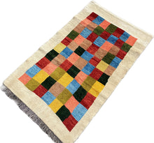 Lade das Bild in den Galerie-Viewer, Eddie - New Abstract Chequered Persian Gabbeh Rug