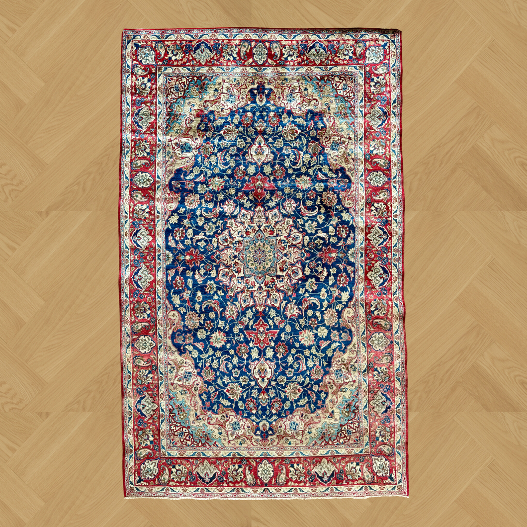 Persis - Vintage Hand Made Isfahan Persian Carpet