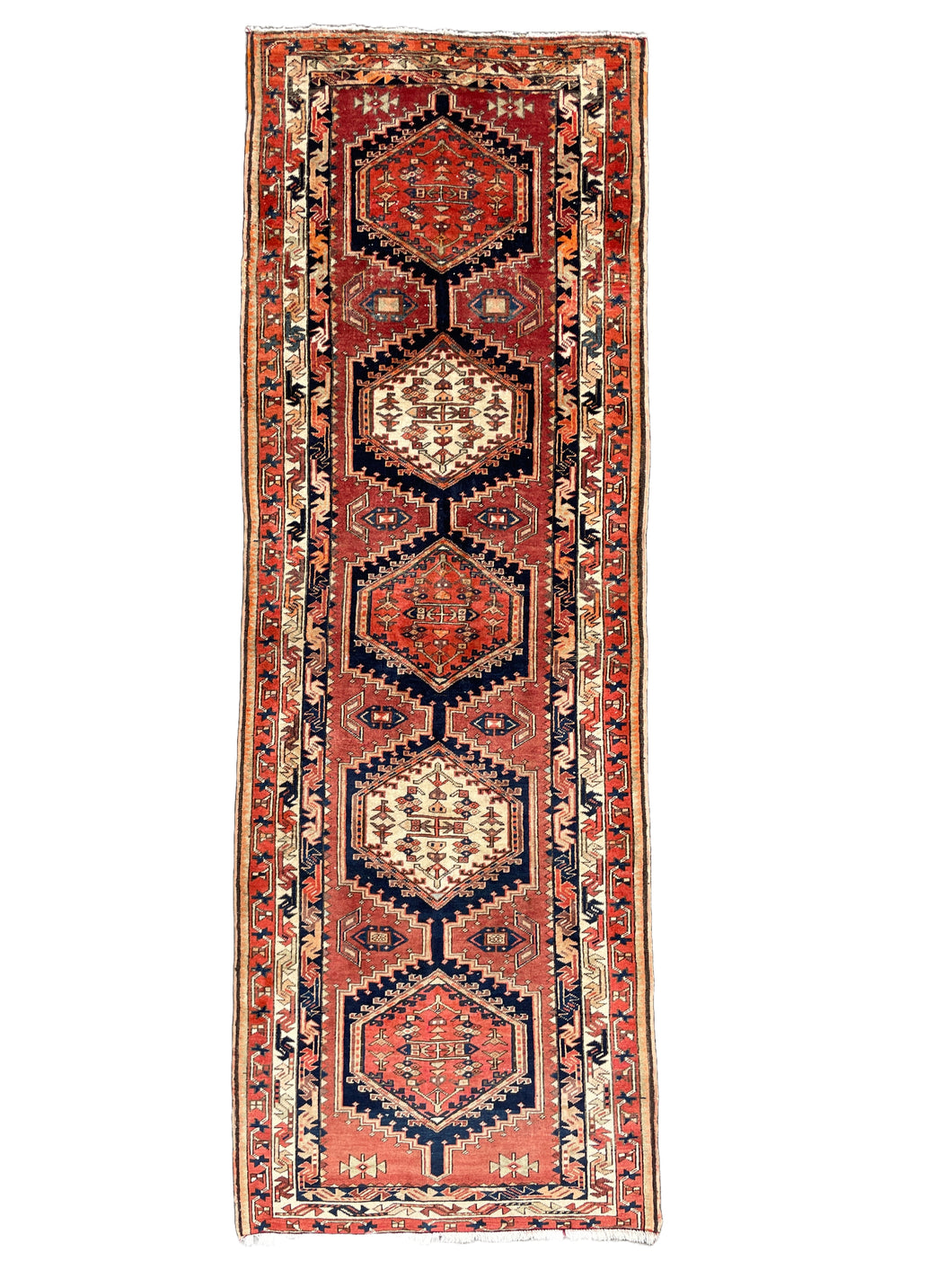 Lucas- Vintage Caucasian Kazak Runner