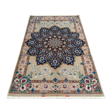 Load image into Gallery viewer, Alucio -  Fine Hand Made Part Silk Isfahan Persian Rug
