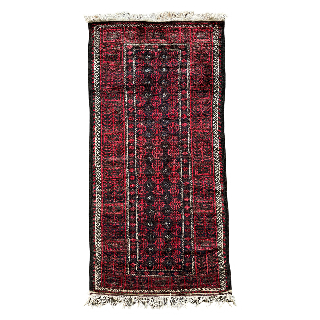 Alanzo - Vintage Tribal Baluch Wool Rug