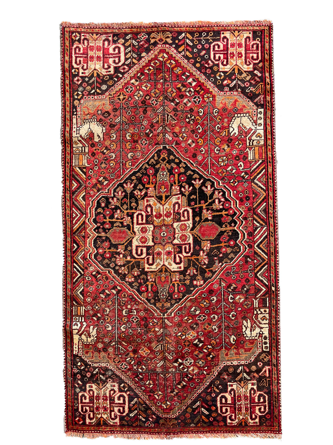 Katayoun - Vintage Tribal Shiraz Qashqai Wool Rug