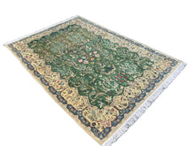 Carica l&#39;immagine nel visualizzatore di Gallery, Amelia - Superb Silk Nain Garden Scene Carpet
