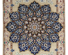 Load image into Gallery viewer, Alucio -  Fine Hand Made Part Silk Isfahan Persian Rug
