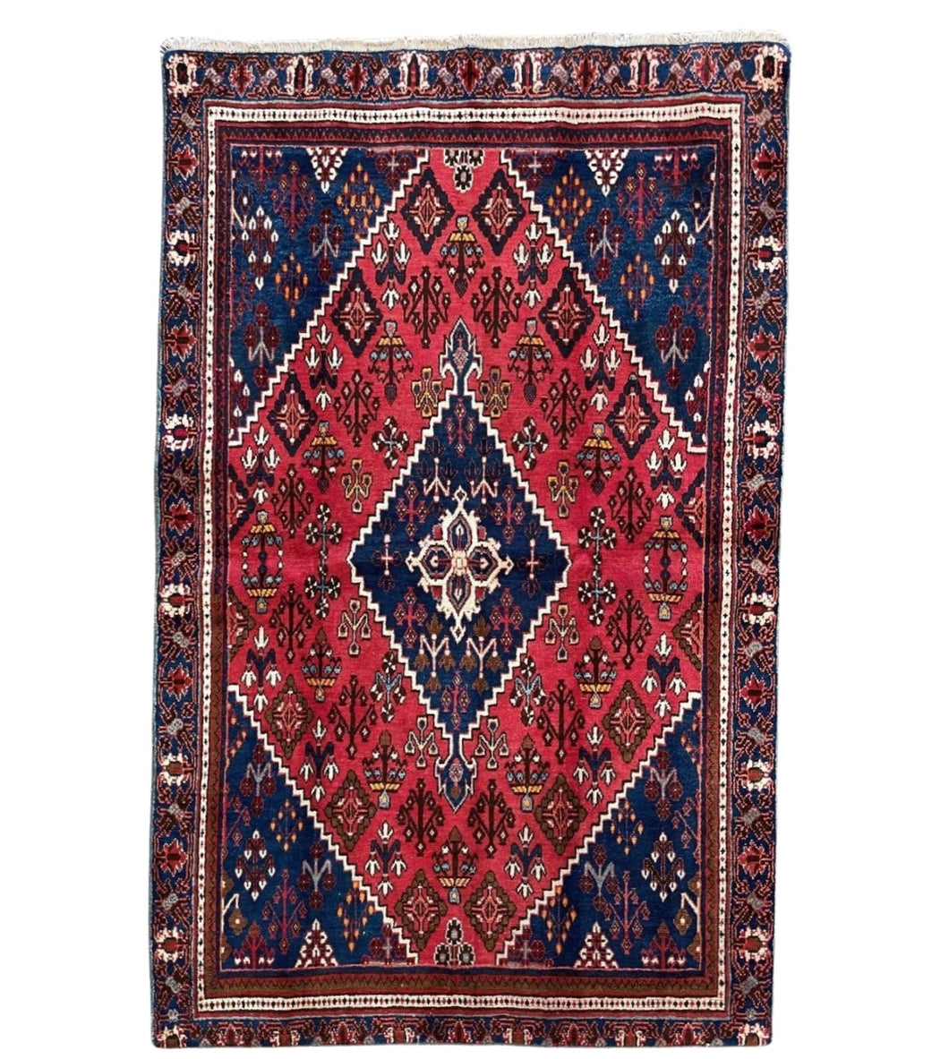 Raulo - Vintage Tribal Shiraz Qashqai Wool Rug