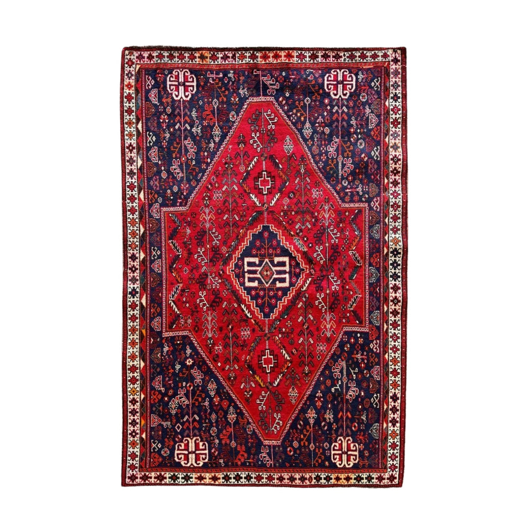 Chelsea - Vintage Tribal Shiraz Qashqai Wool Rug