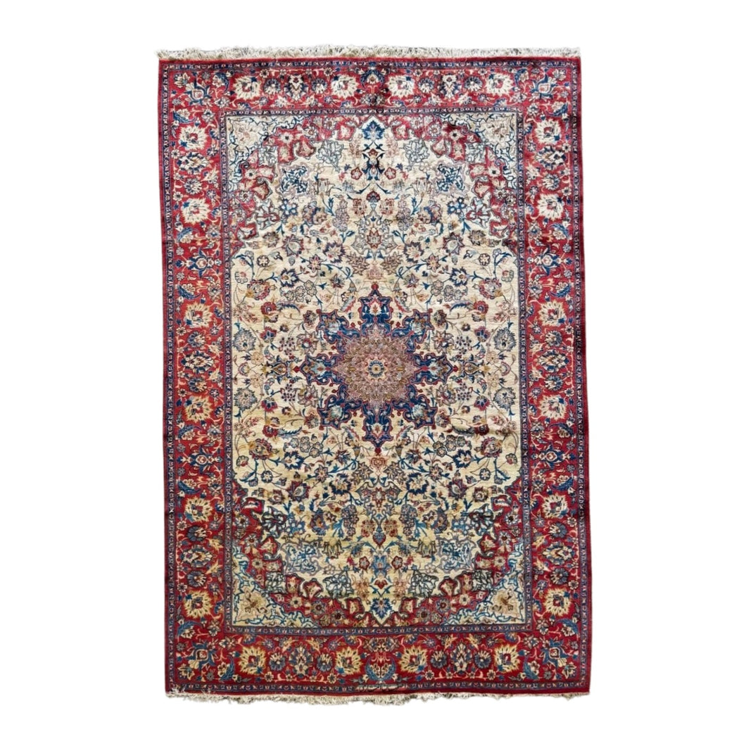 Nevada - Vintage Hand Made Isfahan Persian Carpet