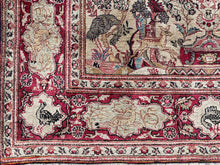 Загрузить изображение в средство просмотра галереи, Tyna - Vintage Silk Kashan Garden Scene Rug
