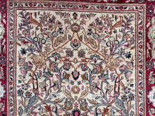 Загрузить изображение в средство просмотра галереи, Tyna - Vintage Silk Kashan Garden Scene Rug
