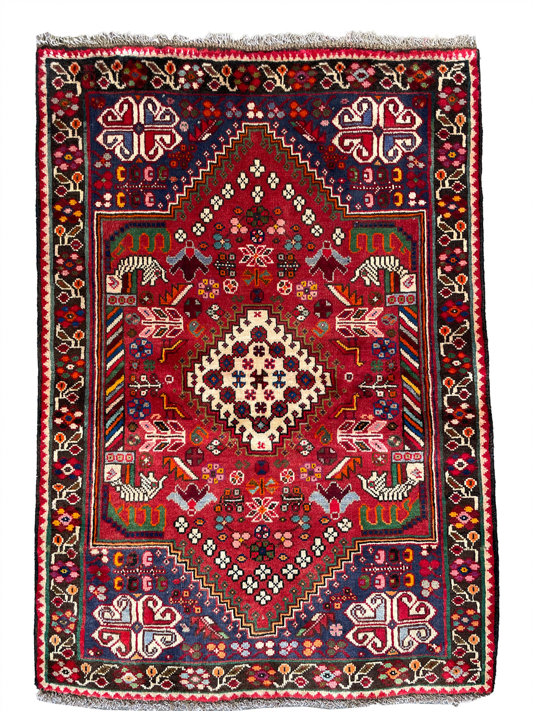 Rayman - Vintage Tribal Shiraz Qashqai Wool Rug