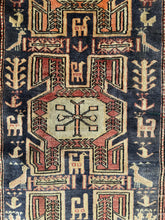 Load image into Gallery viewer, Phraortes - Vintage Hand Made Kazak Rug
