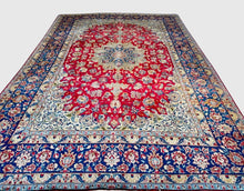 Load image into Gallery viewer, Melfi -  Large Vintage Hand Made Isfahan Persian Carpet 15'3" x 10'6"
