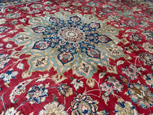 Load image into Gallery viewer, Melfi -  Large Vintage Hand Made Isfahan Persian Carpet 15'3" x 10'6"
