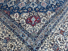 Load image into Gallery viewer, Janna - Part Silk Large Square Hand Made  Nain Persian Rug
