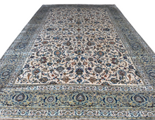 Load image into Gallery viewer, Potenza -  Large Vintage Hand Made Kashan Persian Carpet 15'8" X 10'6"
