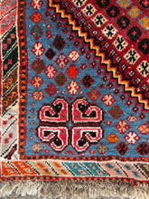 将图片加载到图库查看器，Delkash - Vintage Tribal Shiraz Qashqai Wool Rug
