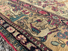 Carregar imagem no visualizador da galeria, James - Antique Isfahan Hunting Scene Rug
