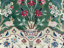 Cargar imagen en el visor de la galería, Amelia - Superb Silk Nain Garden Scene Carpet
