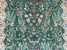 Carica l&#39;immagine nel visualizzatore di Gallery, Amelia - Superb Silk Nain Garden Scene Carpet
