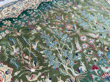 Load image into Gallery viewer, Amelia - Superb Silk Nain Garden Scene Carpet
