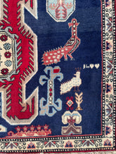 Lade das Bild in den Galerie-Viewer, Sage - Vintage Caucasian Kazak Runner
