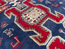 Lade das Bild in den Galerie-Viewer, Sage - Vintage Caucasian Kazak Runner
