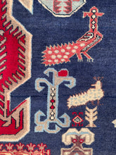 Lade das Bild in den Galerie-Viewer, Sage - Vintage Caucasian Kazak Runner
