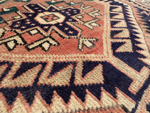 Lade das Bild in den Galerie-Viewer, Aegina  - Vintage Hand Made Kazak Runner

