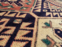 Lade das Bild in den Galerie-Viewer, Aegina  - Vintage Hand Made Kazak Runner

