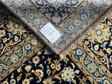 Загрузить изображение в средство просмотра галереи, Aldona - Large Kirman Navy Wool Persian Carpet Signed
