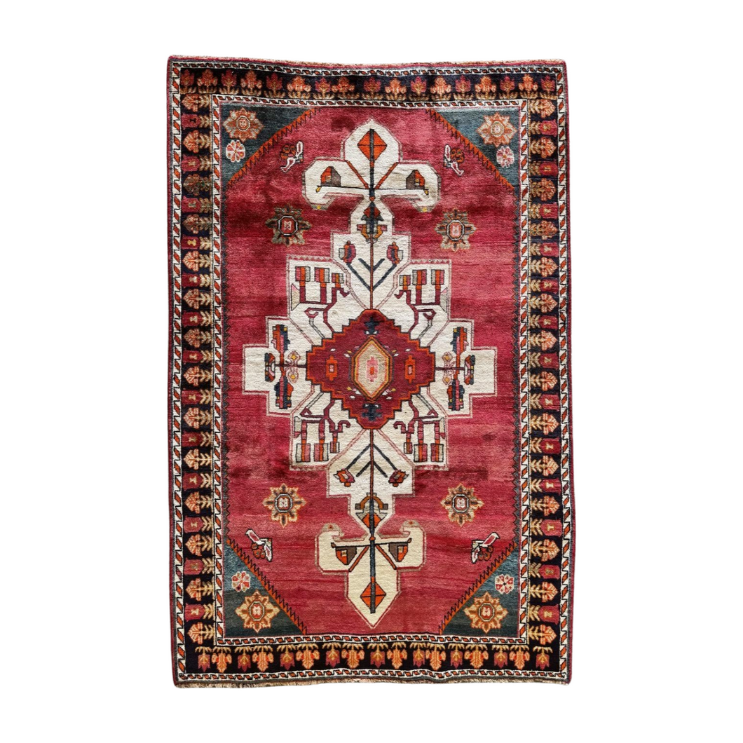 Dorthea - Vintage Hand Made Karabakh Rug