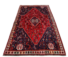 Lade das Bild in den Galerie-Viewer, Chelsea - Vintage Tribal Shiraz Qashqai Wool Rug
