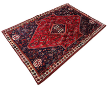 Cargar imagen en el visor de la galería, Chelsea - Vintage Tribal Shiraz Qashqai Wool Rug
