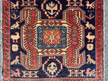 Load image into Gallery viewer, Beata - Vintage Caucasian Lenkoran Kazak Runner
