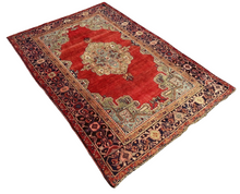 Load image into Gallery viewer, Santiago - Vintage Tabriz Persian Rug
